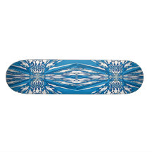 Explosion des blauen Spitze-Skateboards Personalisierte Skateboarddecks