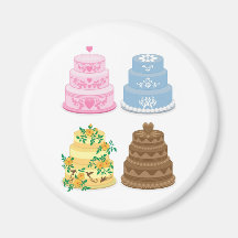 Extravagante Kuchen Kühlschrankmagnet