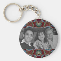 extravagantes braunes blaues photoframe schlüsselband