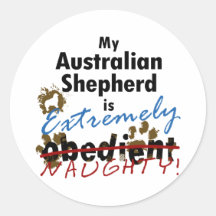 Extrem frecher australischer Schäfer Sticker