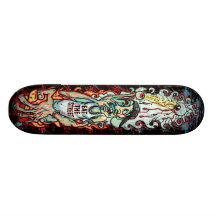 Extreme Kunst des Brett-SK8 essen vorbei die Straß Individuelles Deck