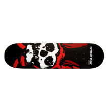Extremes Punkkaninchen-Schädel-Skateboard Personalisiertes Skatedeck