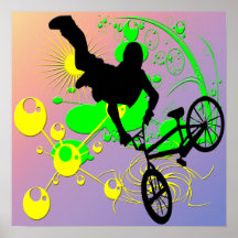 Extremes radfahrendes Plakat
