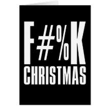 F#%K Weihnachten Karten