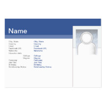 Facebook - mollig visitenkarten vorlage
