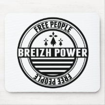 Fahne Breizh die Bretagne Bretonees Klatsch- free Mousepad
