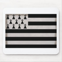 Fahne der Bretagne Mauspad
