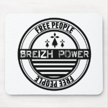 Fahne die Bretagne Breizh Klatsch- free Mousepad