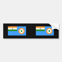 Fahne die indische Luftwaffe, Indien Auto Aufkleber
