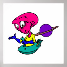 Fahren des alien plakat