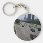 Fahren Sie durch Arbeits-Verkehr Keychain Schlüsselanhänger