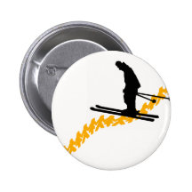 Fahren Sie mehr höchst Ski Anstecknadelbutton