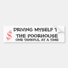Fahren zum Poorhouse Autosticker