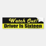 Fahrer ist 16 auto sticker