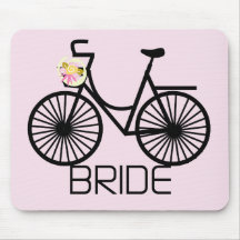 Fahrrad-Braut-T-Shirts und Geschenke Mauspads