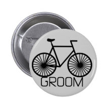 Fahrrad-Bräutigam-T-Shirts und Geschenke Anstecknadel