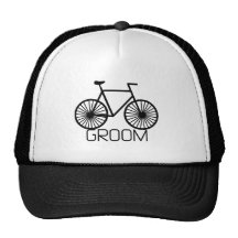 Fahrrad-Bräutigam-T-Shirts und Geschenke Retrokappe
