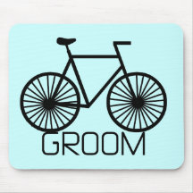 Fahrrad-Bräutigam-T-Shirts und Geschenke Mousepads
