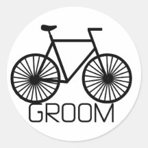 Fahrrad-Bräutigam-T-Shirts und Geschenke Sticker