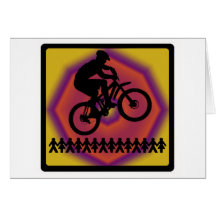 Fahrrad Inter- Stern Grußkarten