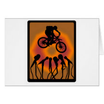 Fahrrad Schmutz-Reich Grußkarte