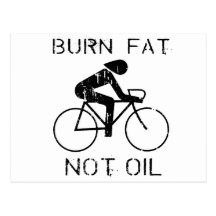 FAHRRAD: T-Shirt Öl des Brandfettes nicht Postkarten