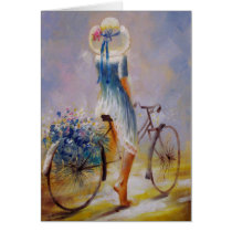 Fahrrad-Vintage Karte karten