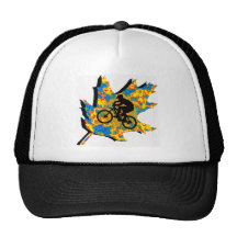 Fahrradhippie-Blatt Truckercap