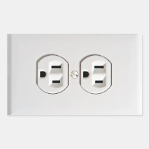 Fake-elektrischer Ausgang Aufkleber