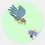 Falke mit Schutzbrillen Sticker