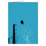 FALL, BLAUE GRUSS Karte