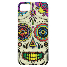 Fall der Zuckerschädel-aztekischer Kunst iPhone5 Hülle Fürs iPhone 5
