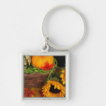 Fall-Ernte-Sonnenblumen Schlüsselanhänger