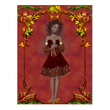 Fall-feenhafter Entwurf 2 - Fantasie-Postkarte