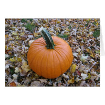 Fall-Halloween-Kürbiskarte