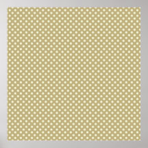 Fall Harvest Brown and Linen Dot Pattern Print