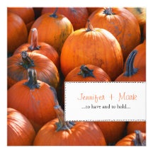 Fall-Kürbise Save the Date Ankündigungskarte