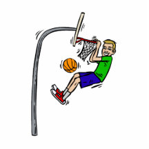Fall vom Kante-Slam Dunk Fotostatuen