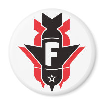 Fallende f-Bomben - Rot magnete