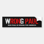 Falscher Paul - AntiRon Paul Auto Aufkleber