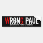 Falscher Paul - AntiRon Paul Autoaufkleber