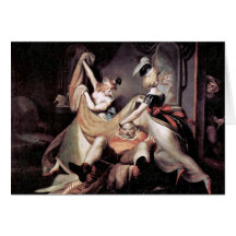 Falstaff im Wäschekorb durch Johann Heinrich Karte