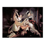 Falstaff im Wäschekorb durch Johann Heinrich Postkarte
