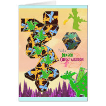 Falten Sie ein Cuboctahedron Drache-Muster-Handwer Grußkarte