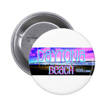 Familie, die Daytona Beach genießt Anstecknadelbutton
