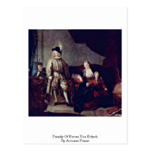 Familie von Baron Von Erlach By Antoine Pesne Postkarten