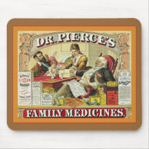Familien-Medizin ~ Dr.-Peirces Vintage Anzeige Mousepads