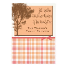Familien-Wiedersehen-Party Einladungen