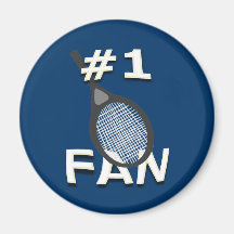 Fan-Magnet des Tennis-#1 (Holzkohlenschläger)