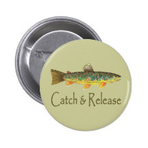 Fang-und Freigabe-Fischen Buttons